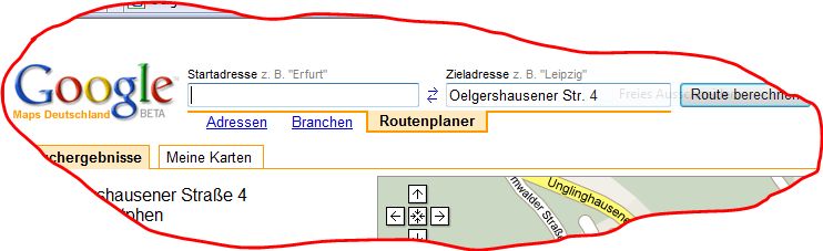 Die Wohnung von au�en